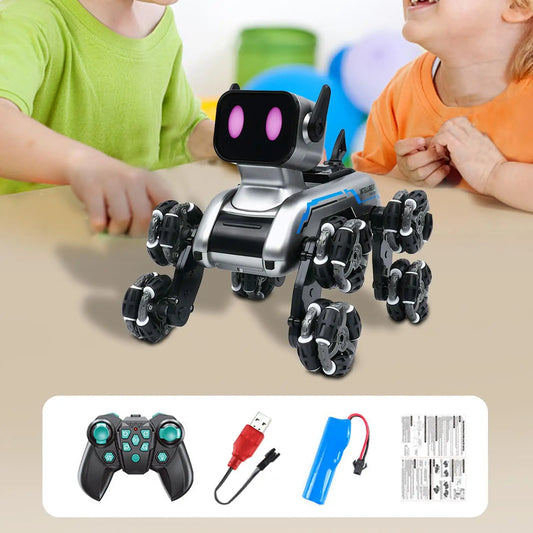 Smart RC Robot Toy Dog Funny Robotic Dogs Electronic Pet Toys Remote Control Robot Dog Toy for Girls & Boys Teens Birthday Gift